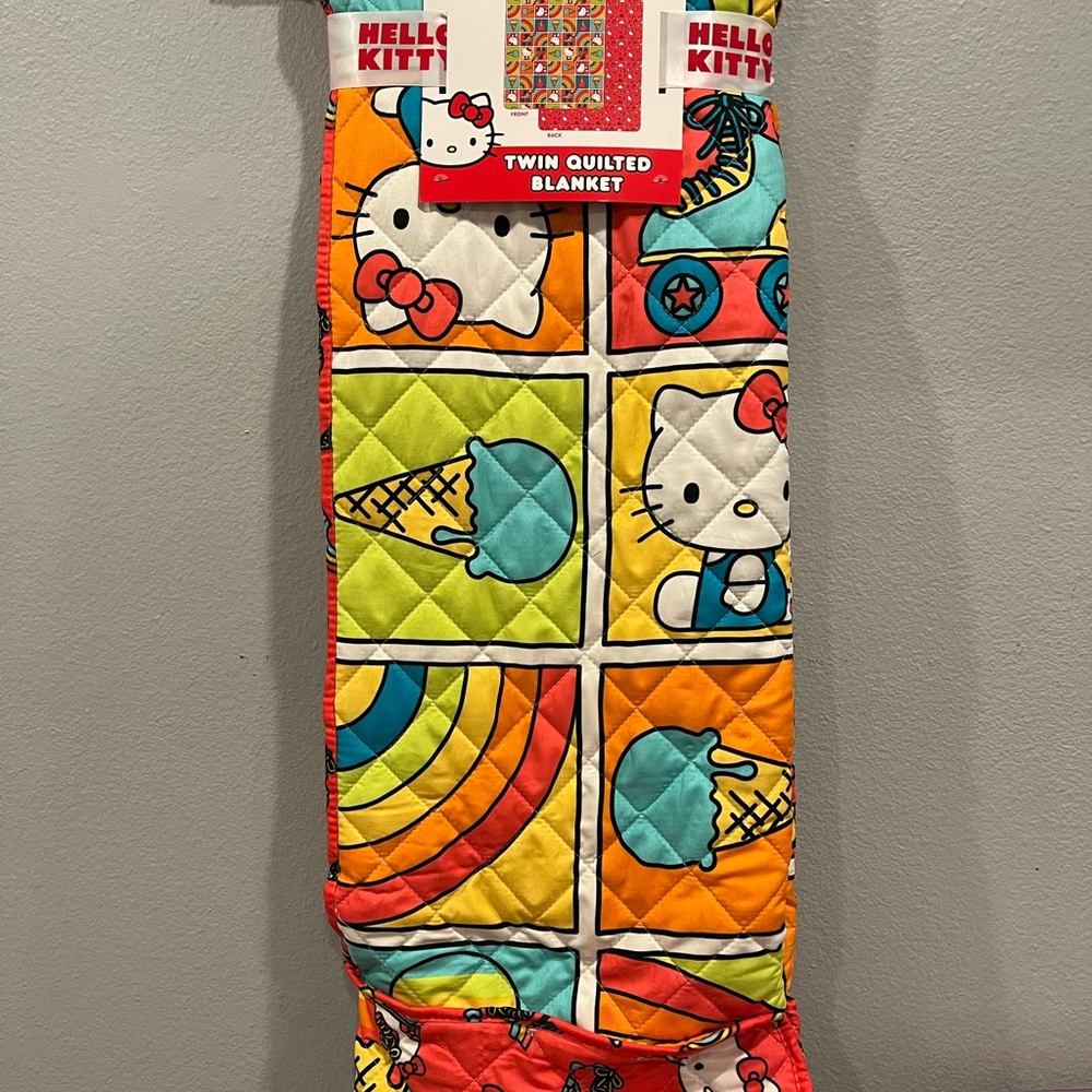 Hello Kitty Colorful Twin Blanket